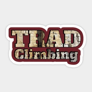 Trad climbing Sticker